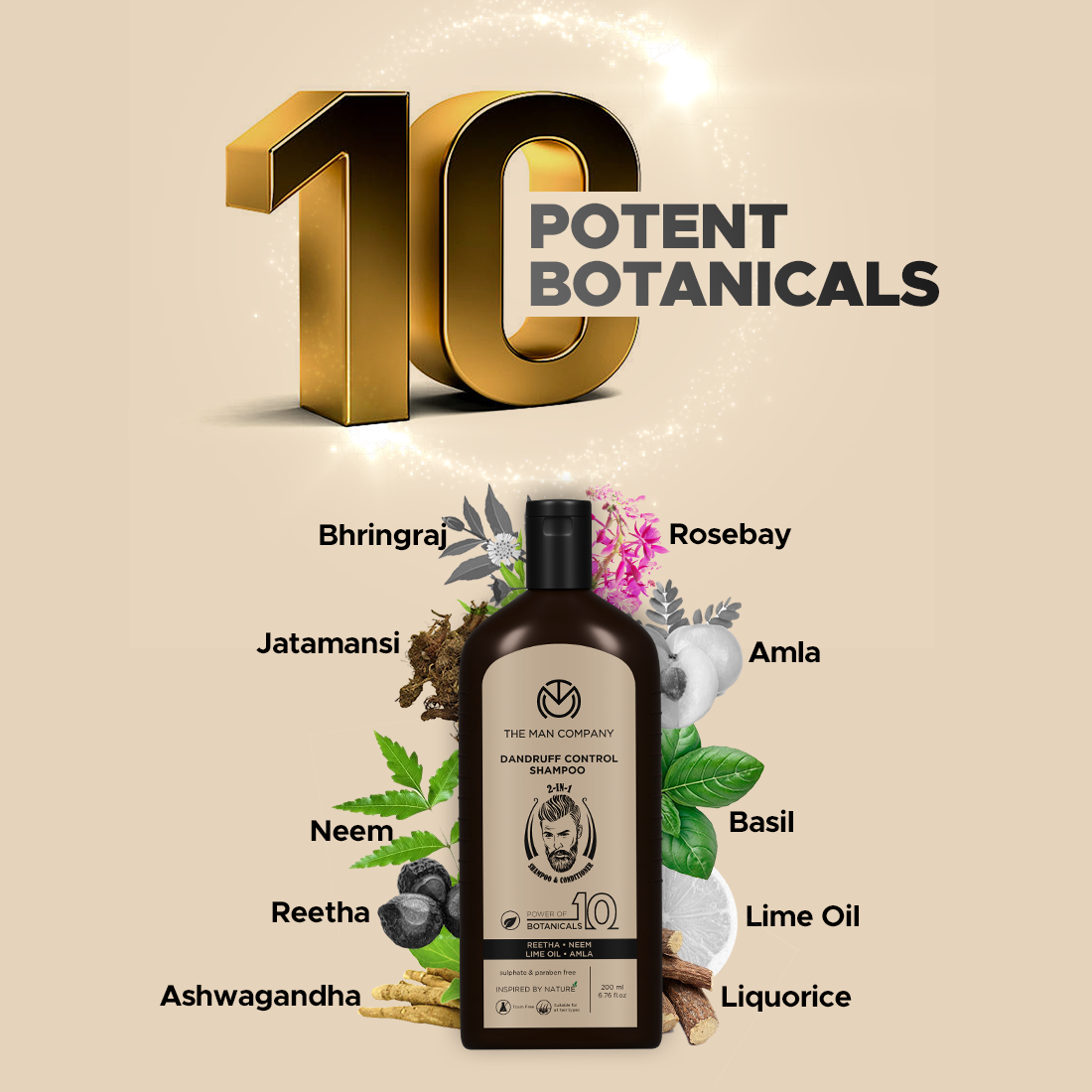 Dandruff Control 2-in-1 Shampoo & Conditioner | Power of Ten Botanicals
Dandruff Control 2-in-1 Shampoo & Conditioner | Power of Ten Botanicals