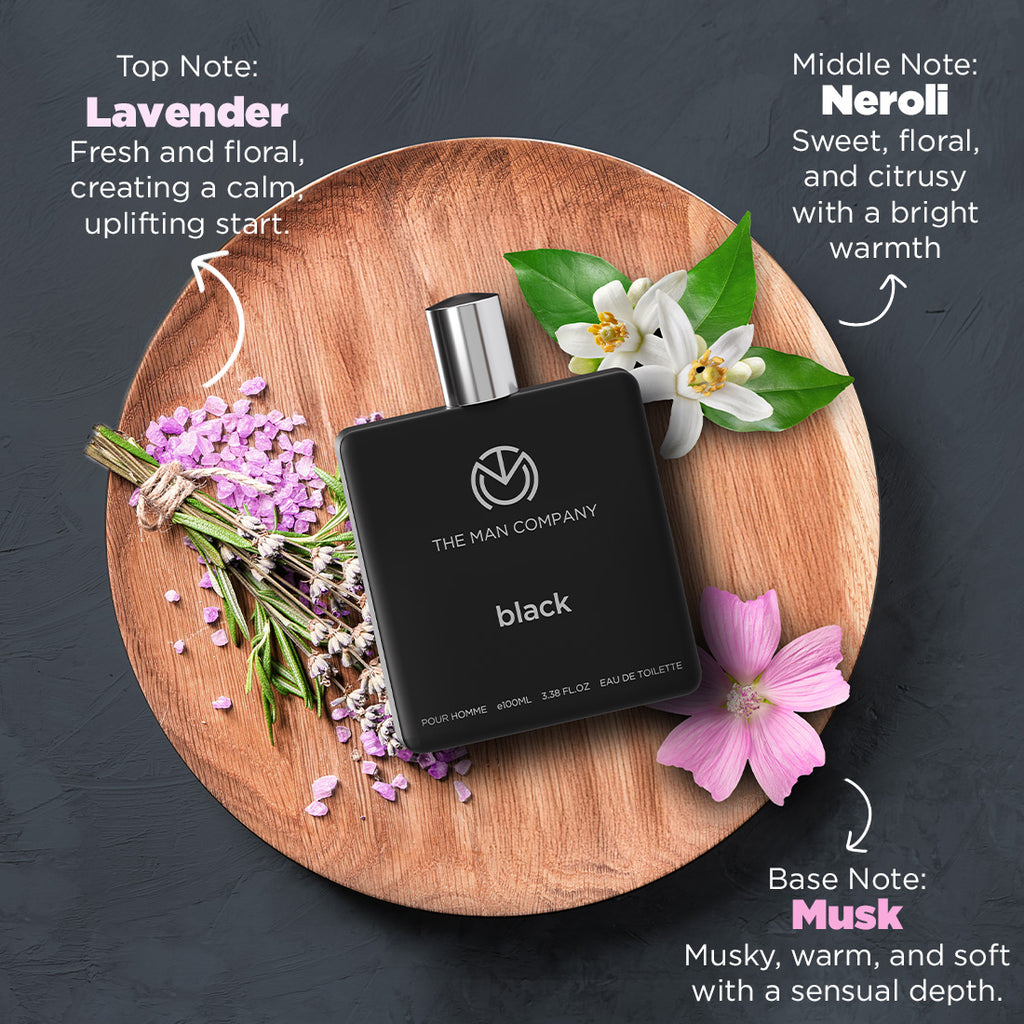 The Man Company Black EDT 100ml Long-Lasting Men's Perfume