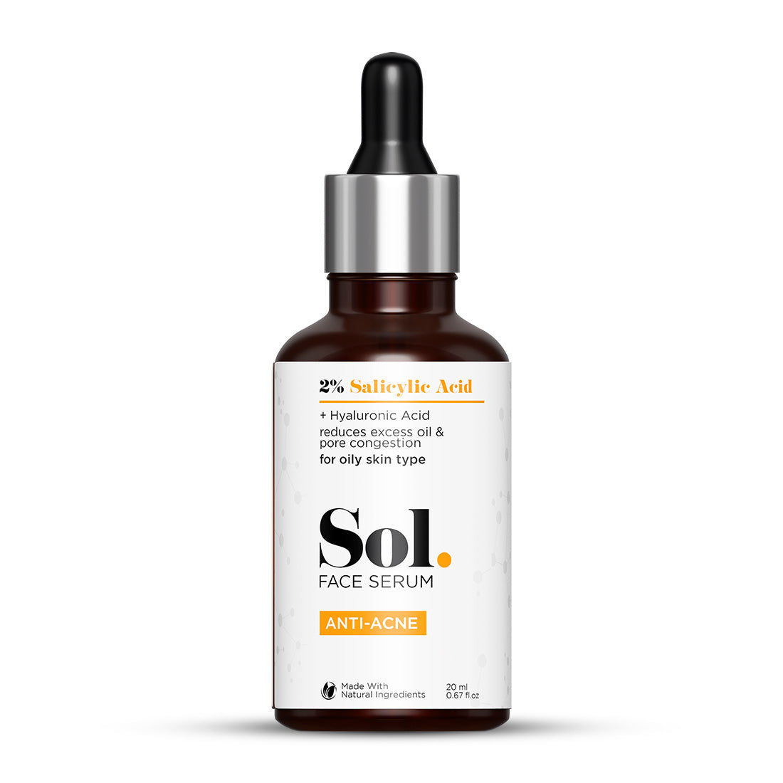 SOL. 2% Salicylic Acid | Anti-Acne Face Serum (20ml)
SOL. 2% Salicylic Acid | Anti-Acne Face Serum (20ml)