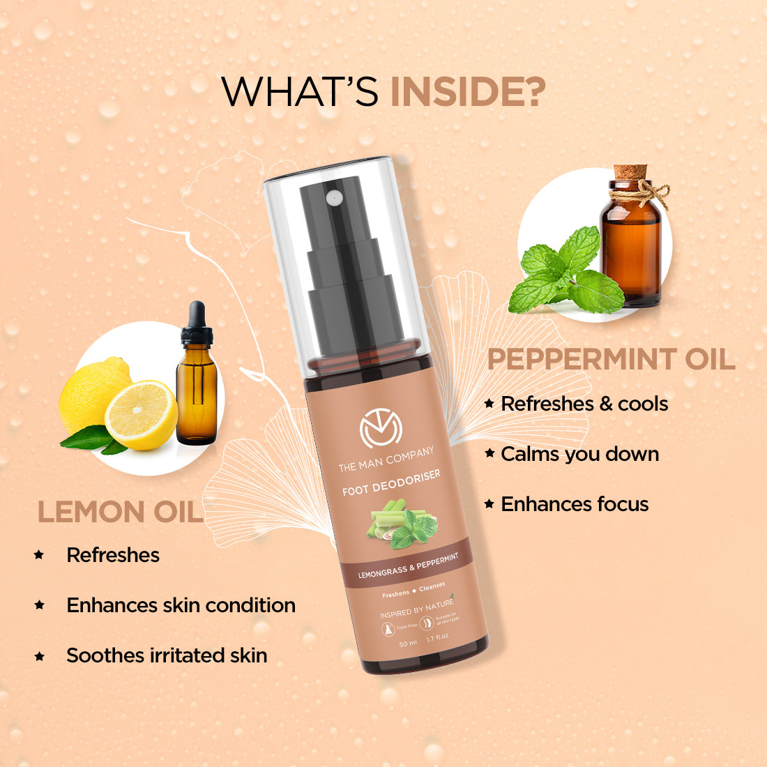 Foot Deodoriser | Mist (50ml)
Foot Deodoriser | Mist (50ml)