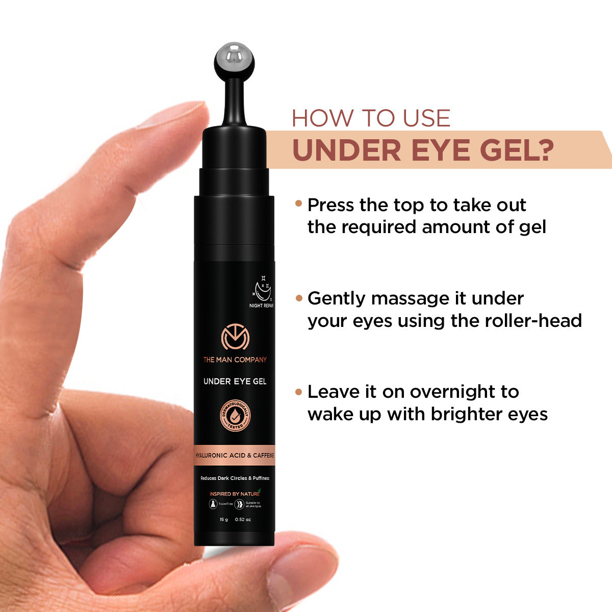 Under Eye Gel | Caffeine & Hyaluronic Acid (15g)
Under Eye Gel | Caffeine & Hyaluronic Acid (15g)