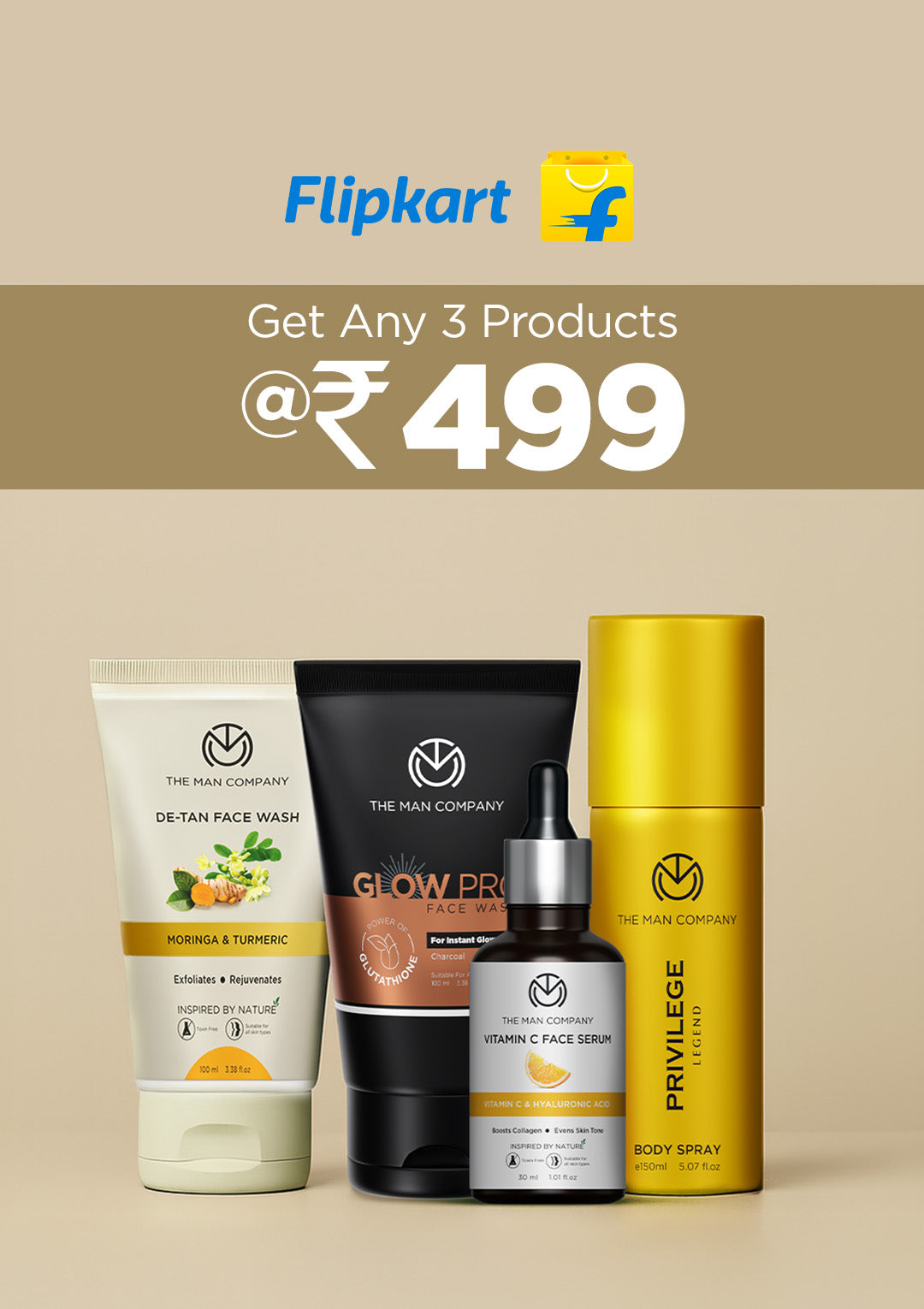 Flipkart buy any 3 grooming products at 499-1