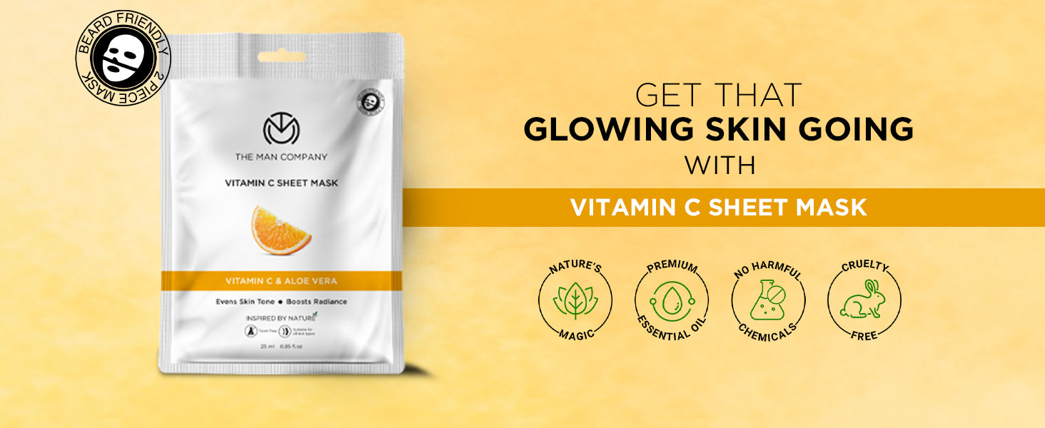 Vitamin C Sheet Mask Bulk Buy The Man Company