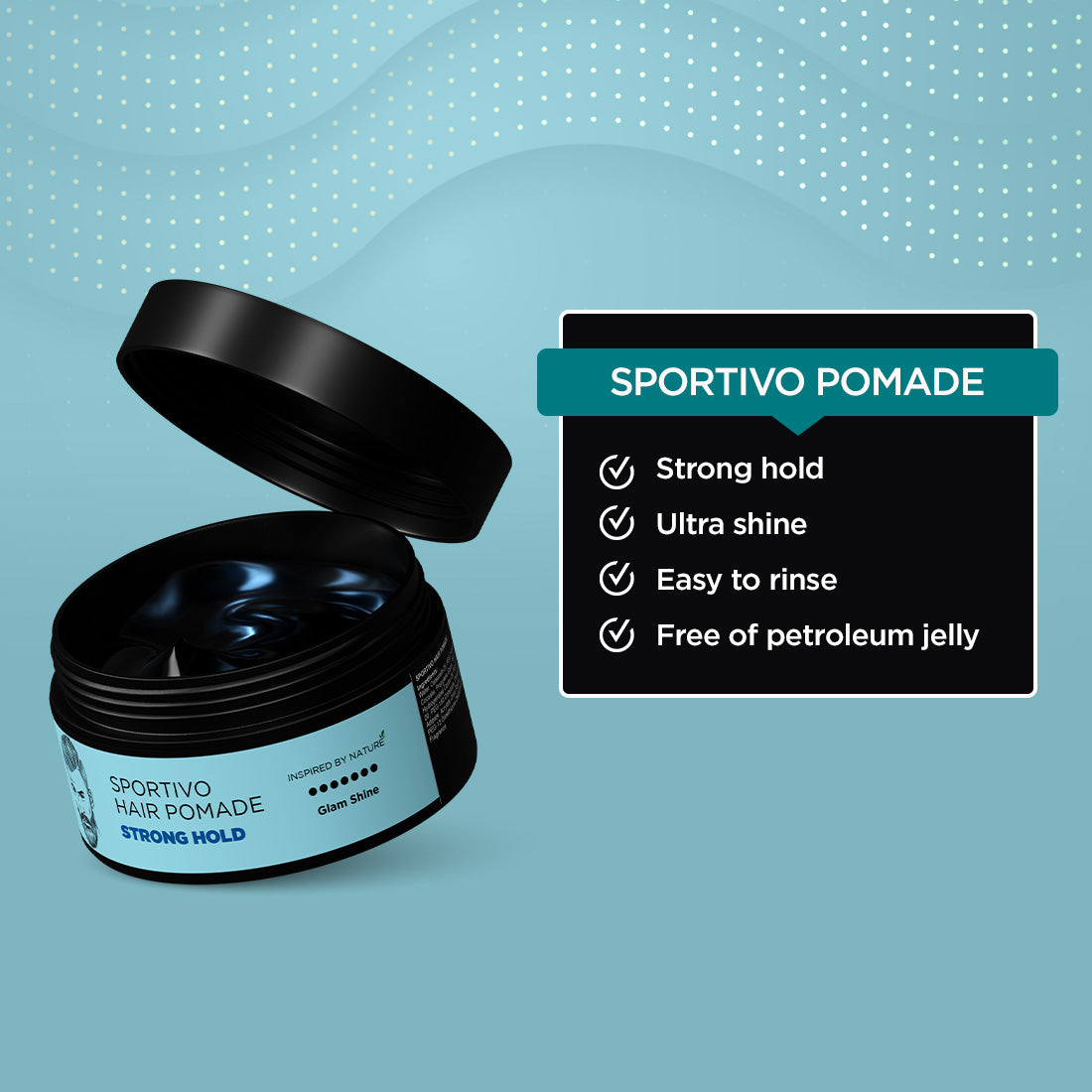 Sportivo Hair Pomade | Strong Hold | Ultra Shine