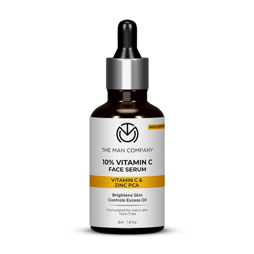 10% Vitamin C Face Serum for Man | Brightens Skin | Controls Excess Oil | Stable Vitamin C & Zinc PCA