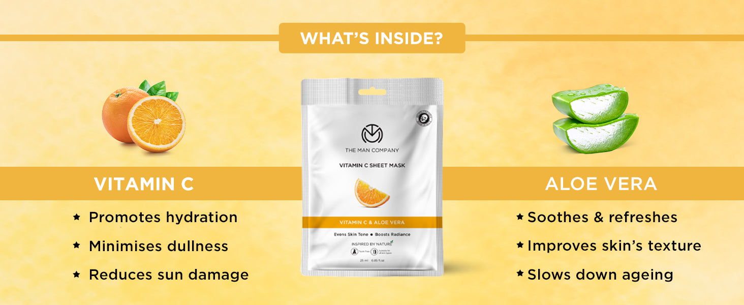 Vitamin C Sheet Mask Bulk Buy The Man Company
