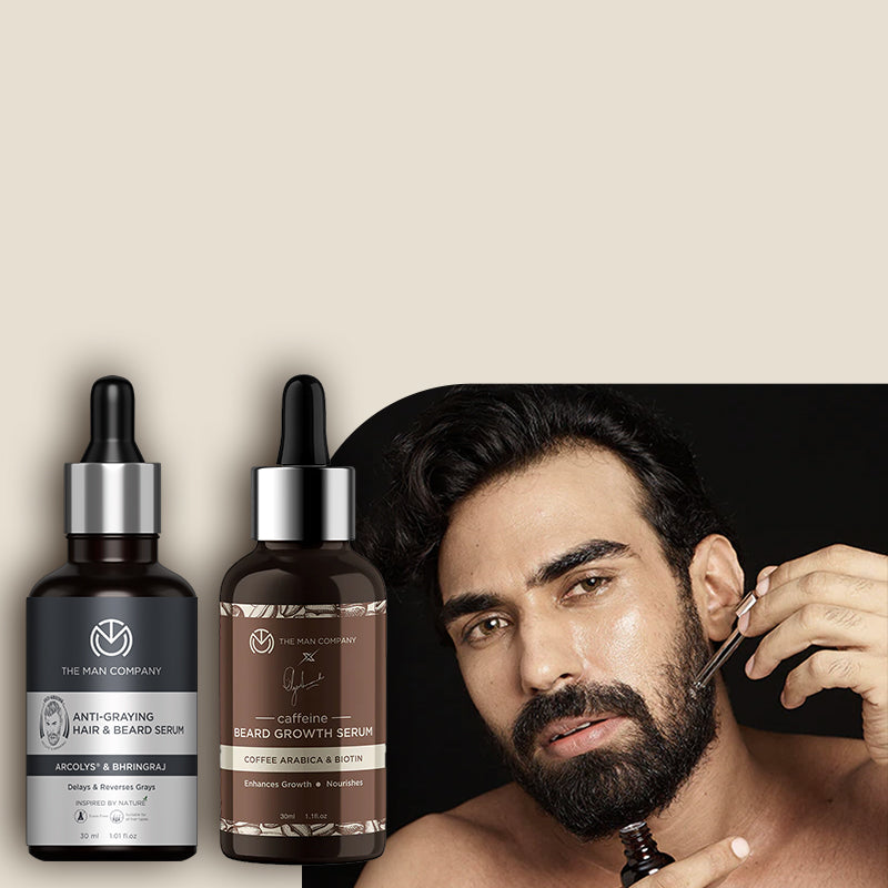 Beard Serum for Men Beard Growth and Delay Greys The Man Company