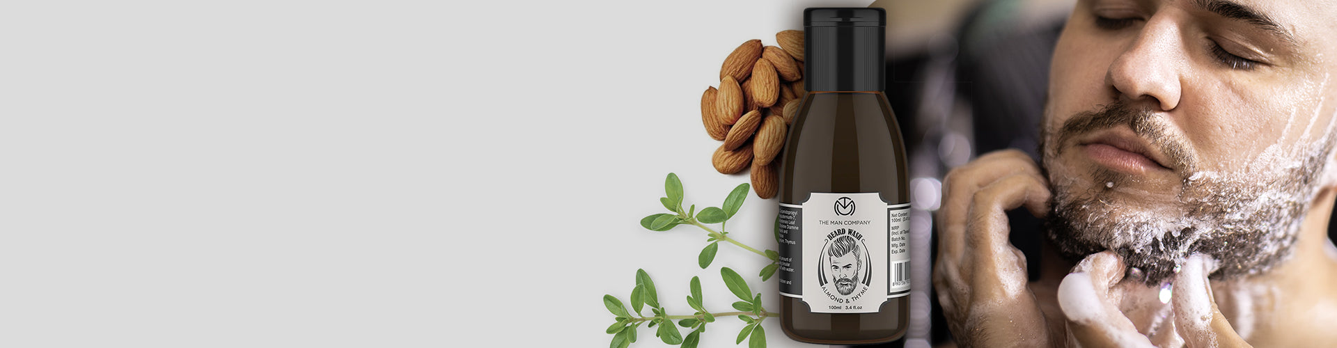 Beard & Face Wash Beard Shampoo Beard Conditioner The Man Company
