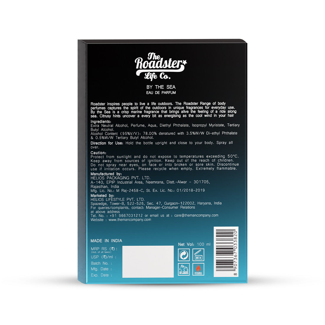 Eau De Parfum | Roadster | By the Sea (100ml)