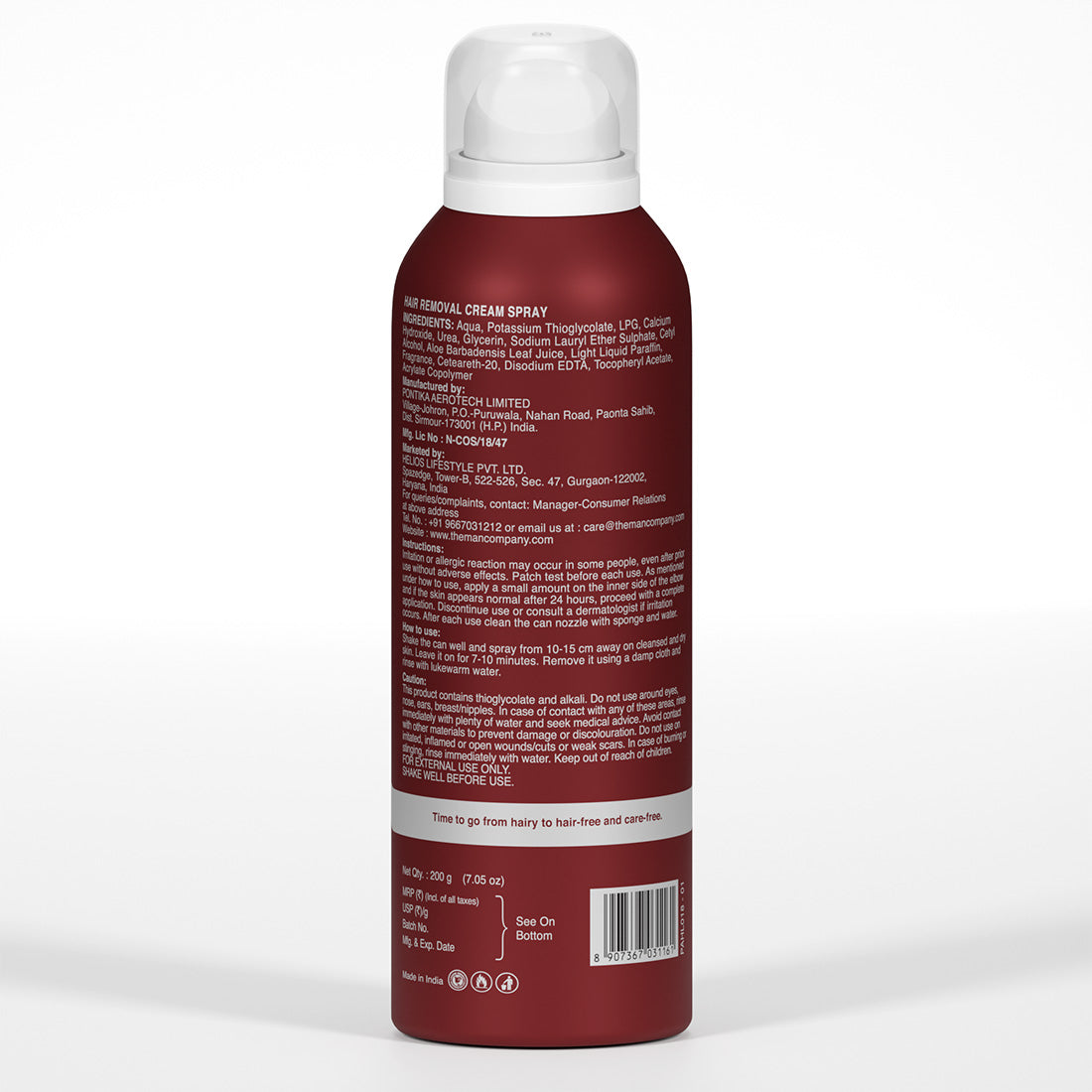 Hair Removal Spray | Aloe Vera & Glycerin