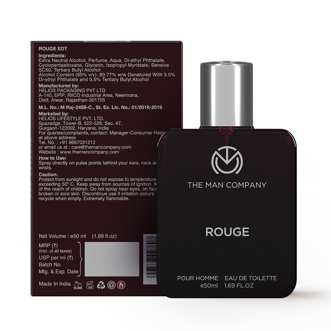 Buy Eau De Toilette Rouge Perfume (50 ml) Online for Men – The Man