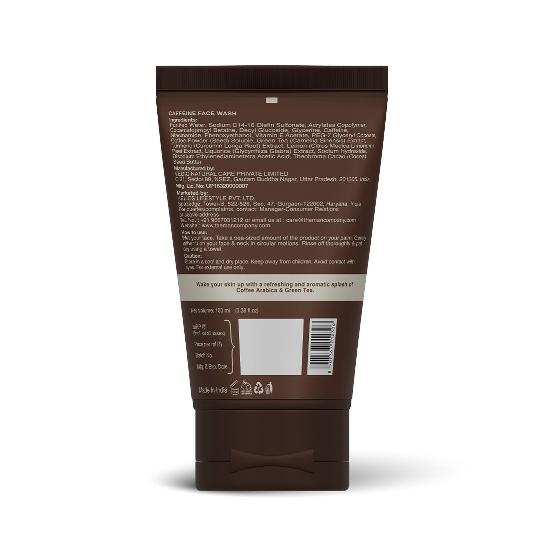 Caffeine Face Wash  | Coffee Arabica & Green Tea