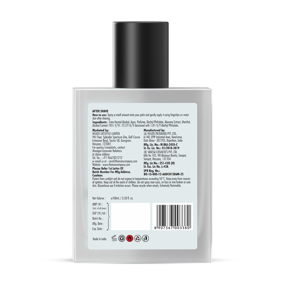 After Shave Spray | Menthol & Aloe Vera