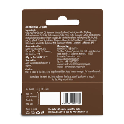 Moisturising Lip Balm for Men SPF 50 | For Dry and Chapped Lips