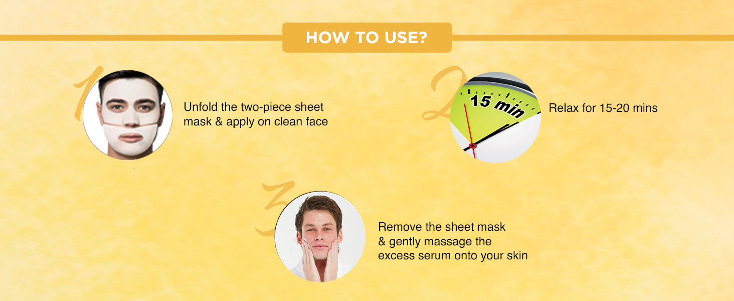 Vitamin C Sheet Mask Bulk Buy The Man Company