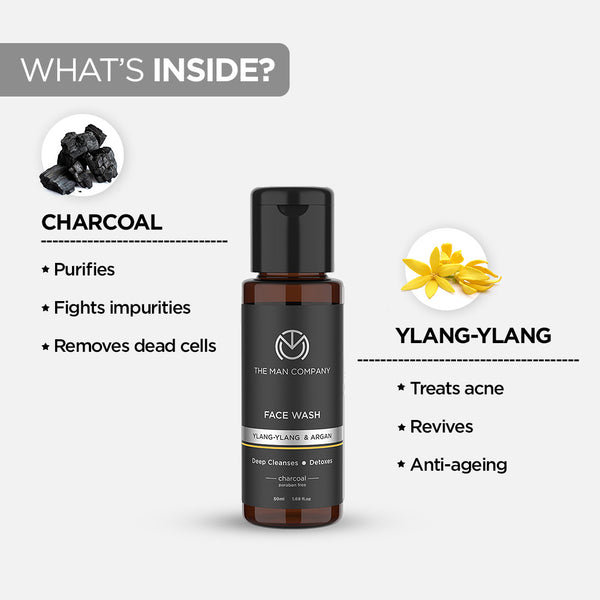 Charcoal Face Wash | Charcoal & Ylang-Ylang (50ml)