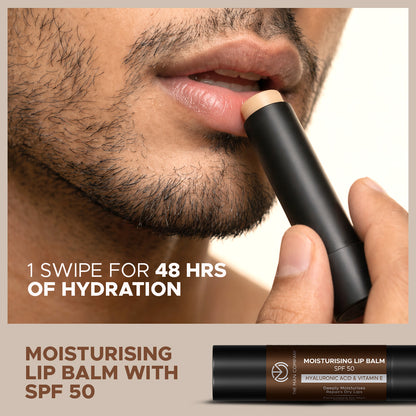 Moisturising Lip Balm for Men SPF 50 | For Dry and Chapped Lips