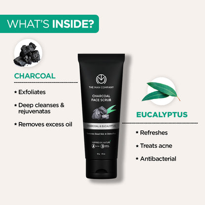 Charcoal Face Scrub (50ml)