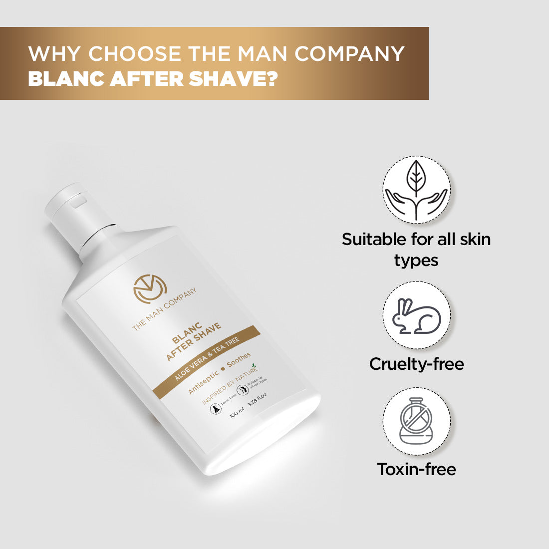 Blanc After Shave | Aloe Vera & Tea Tree (100ml)
