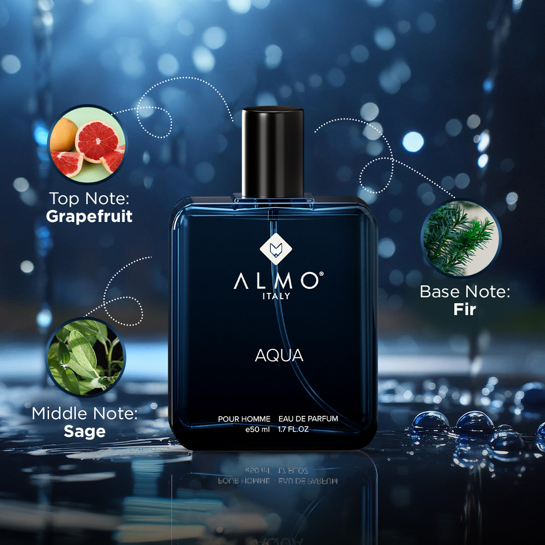 Eau De Parfum | Almo Italy Aqua (50ml)