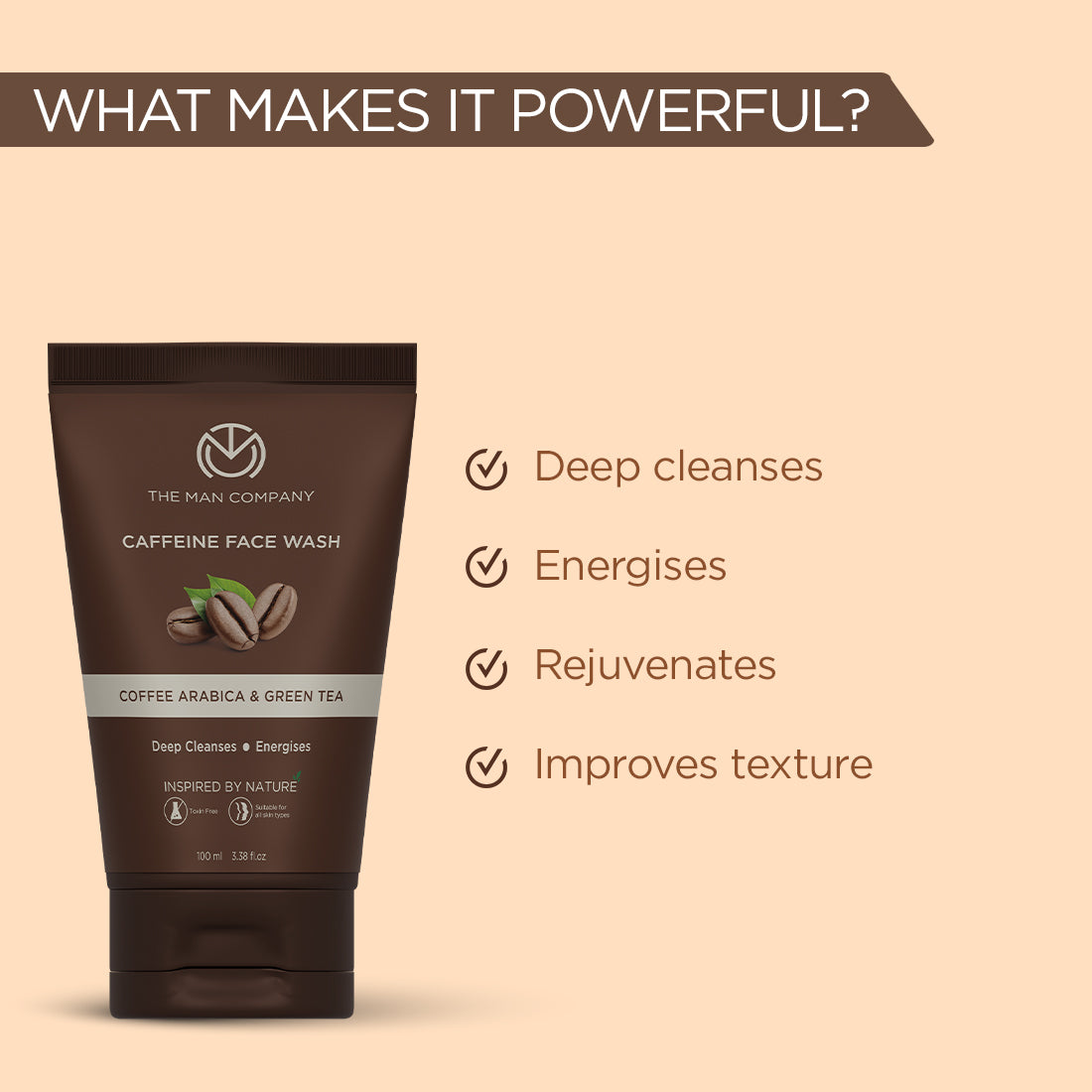 Caffeine Face Wash  | Coffee Arabica & Green Tea