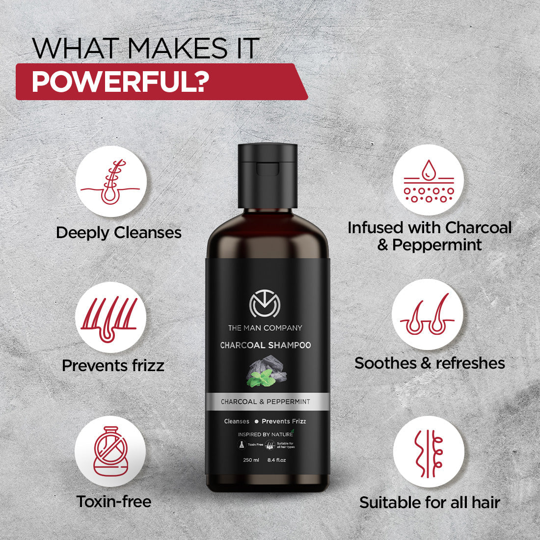 Charcoal Shampoo (250ml)