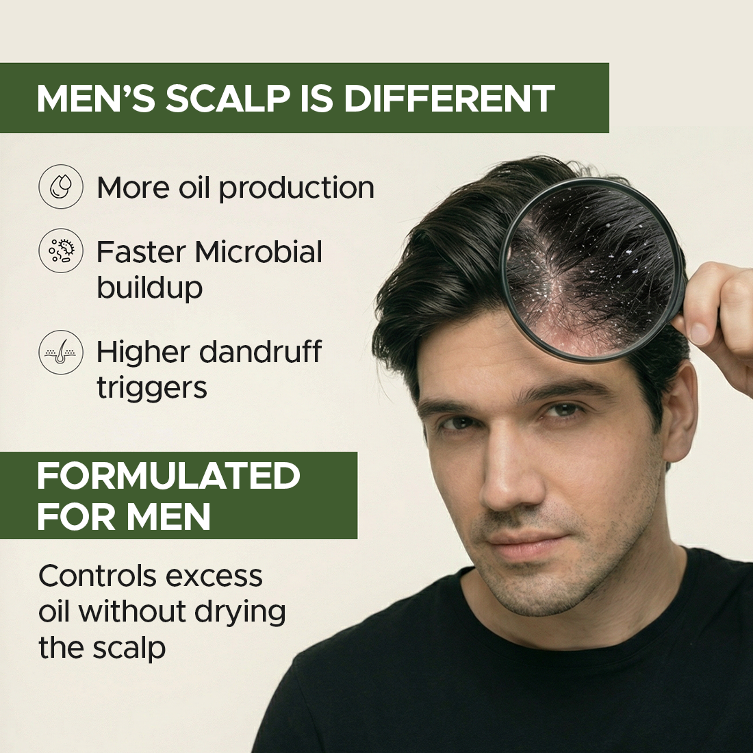 Anti-Dandruff Shampoo with AHA & BHA | Flake Control from First Wash (100ml)