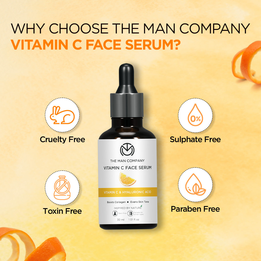 Vitamin C Face Serum | Vitamin C & Hyaluronic Acid (30ml) - Bulk Buy