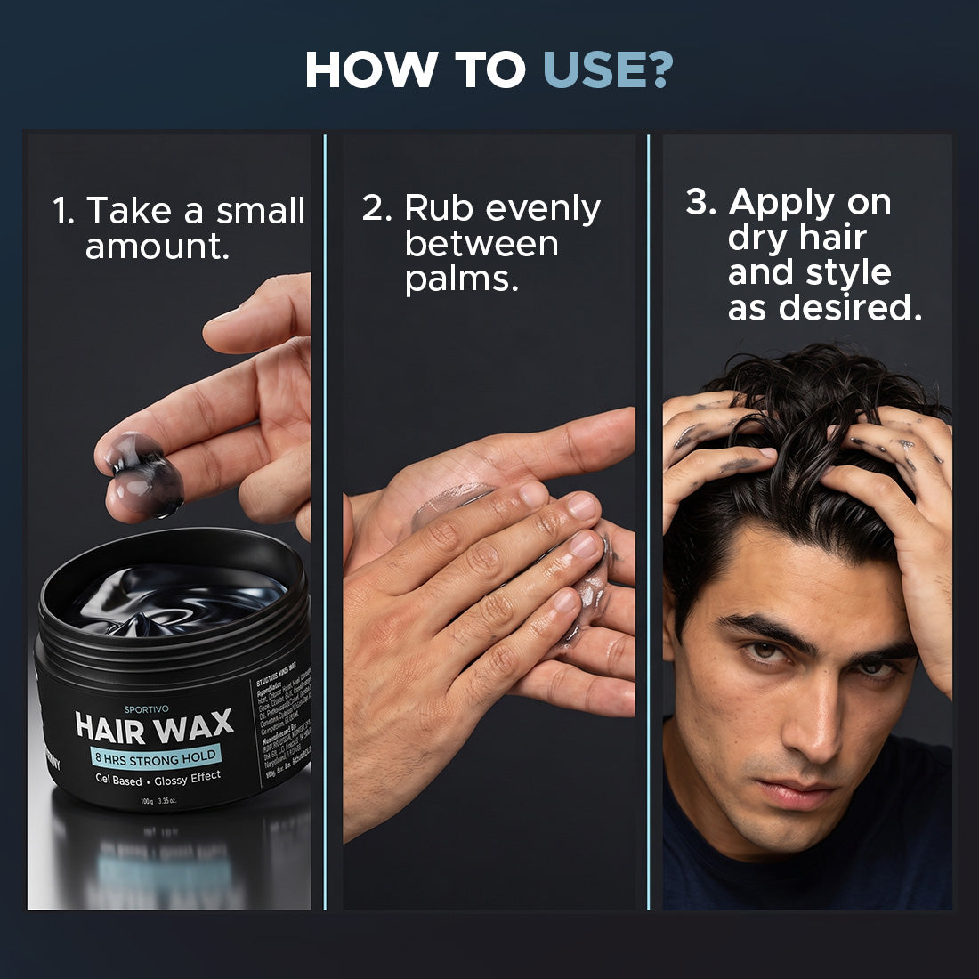 Sportivo Hair Wax | Strong Hold | Ultra Shine