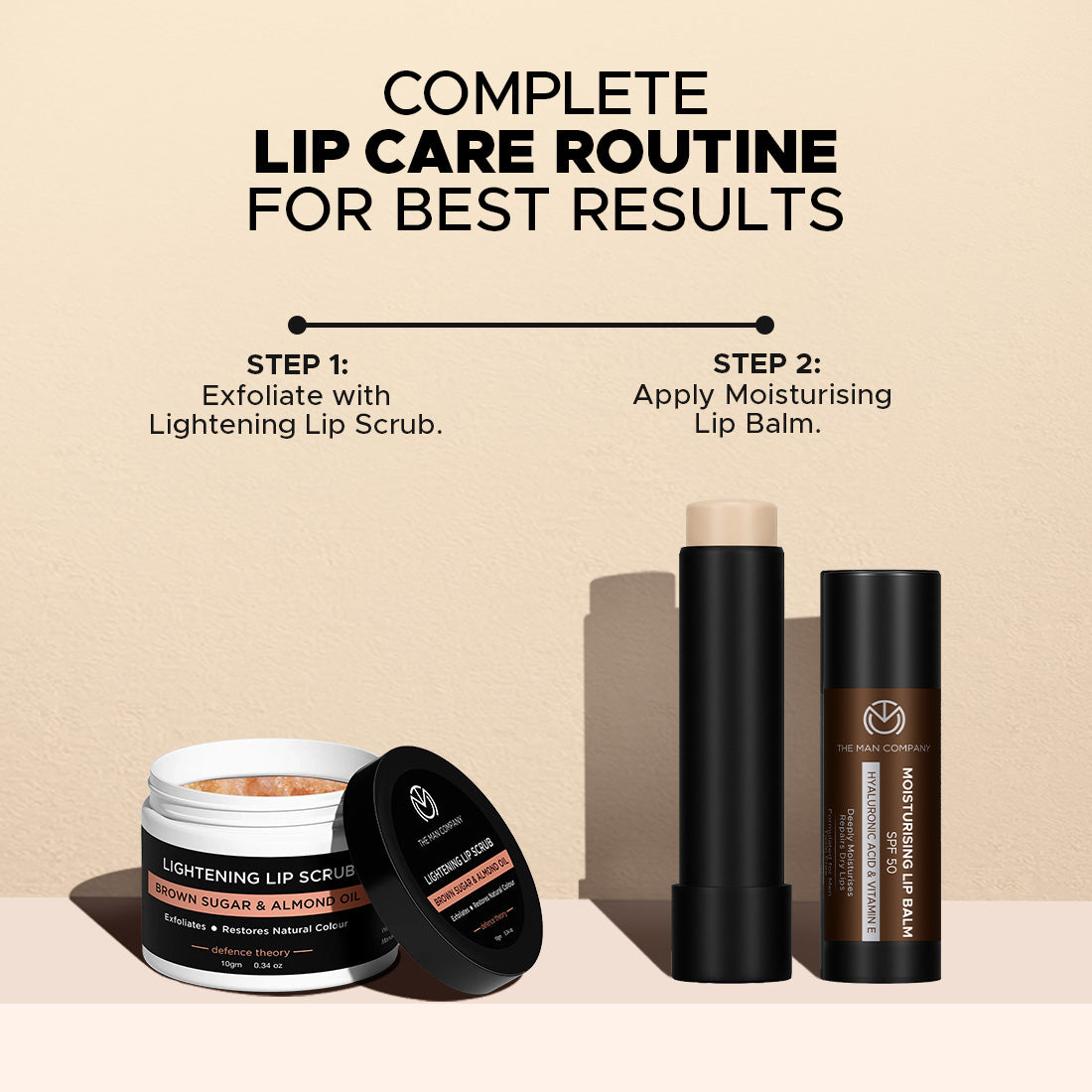Moisturising Lip Balm for Men SPF 50 | For Dry and Chapped Lips