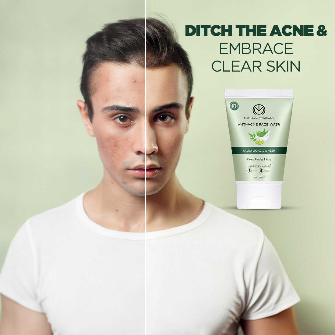 Buy Anti-Acne Face Wash for Acne Treatment – The Man Company