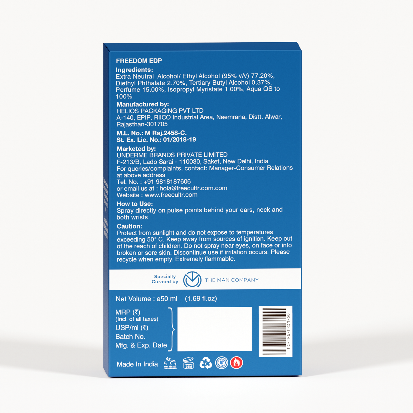 Eau De Parfum I Freedom (50ml)