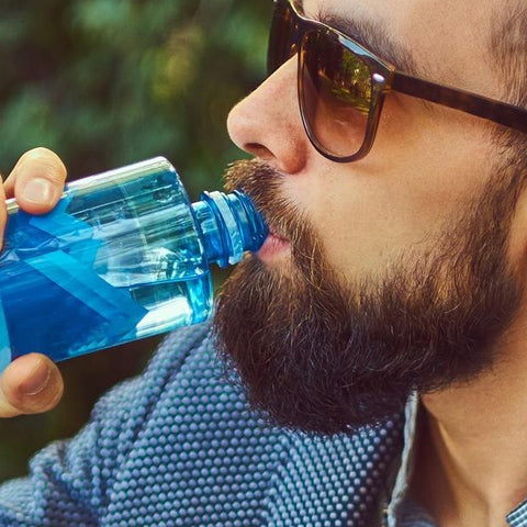 Drink plenty of water to keep your skin and beard hydrated from the inside out.