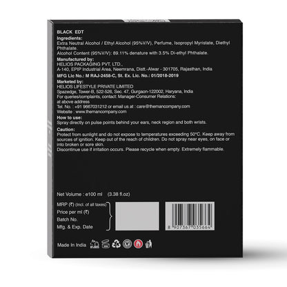 Eau De Toilette I Black (100ml)