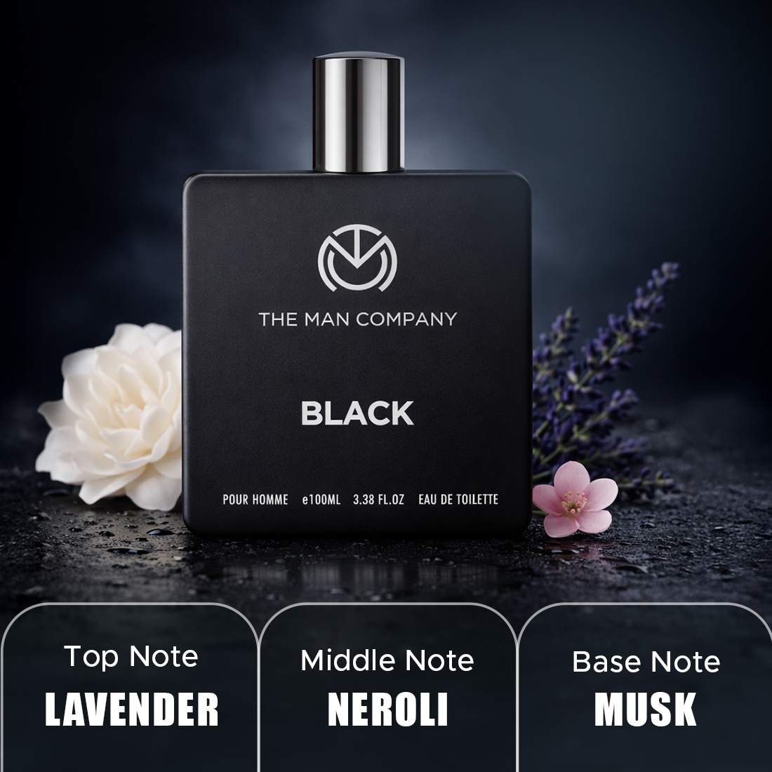 The Man Company Black EDT 100ml Long Lasting Men s Perfume The Man Company Black EDT 100ml Long Lasting Men s Perfume