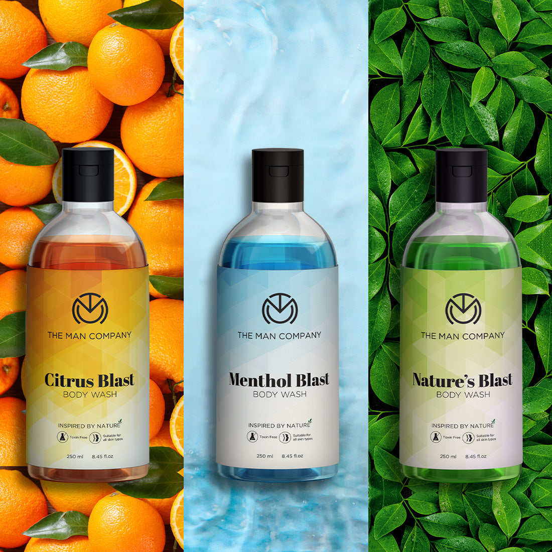 Pure Showering Blasts - Pack Of 3 Body Washes