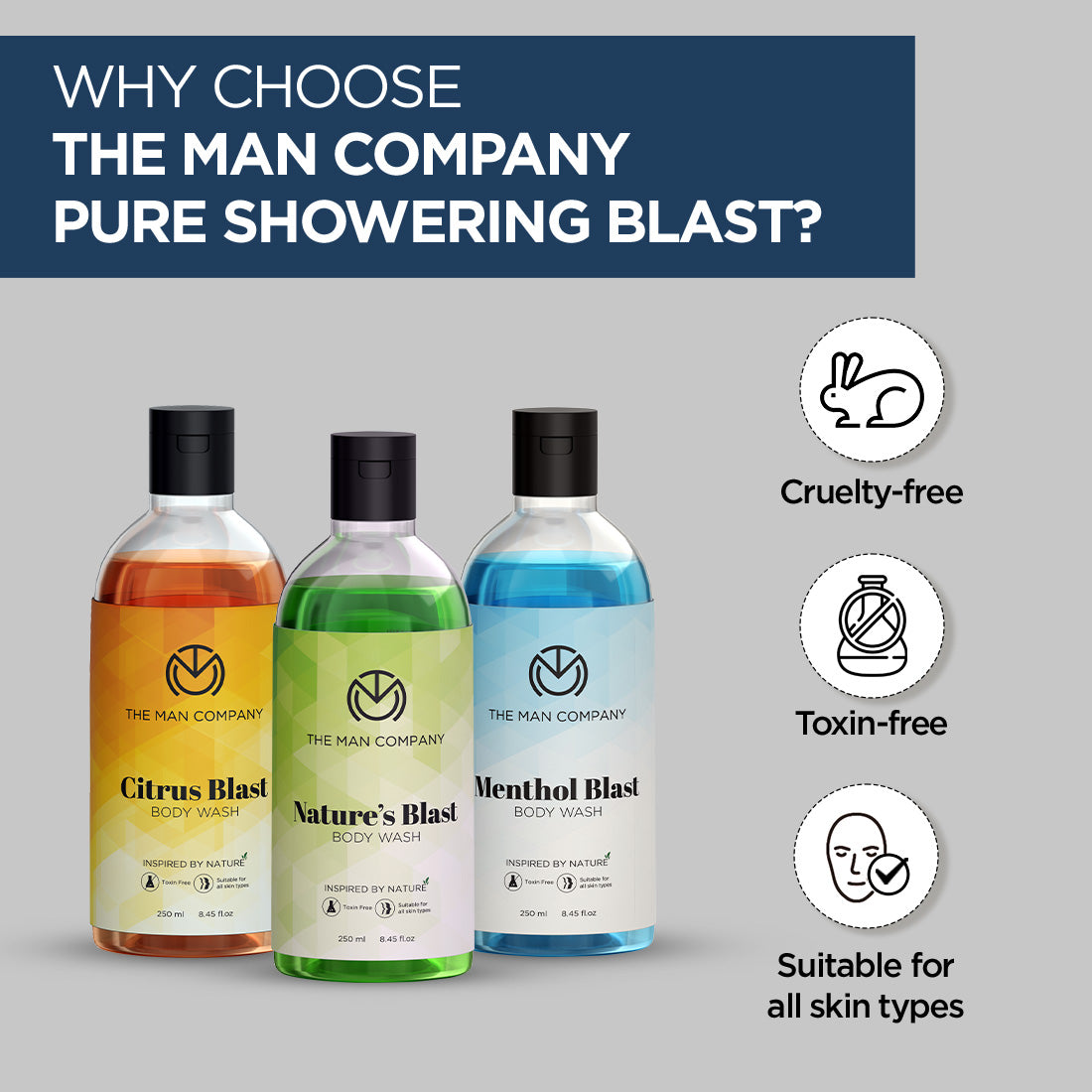 Pure Showering Blasts - Pack Of 3 Body Washes