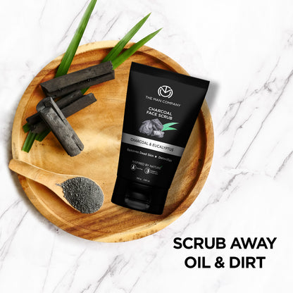 Charcoal Face Scrub | Charcoal & Eucalyptus (100g)
