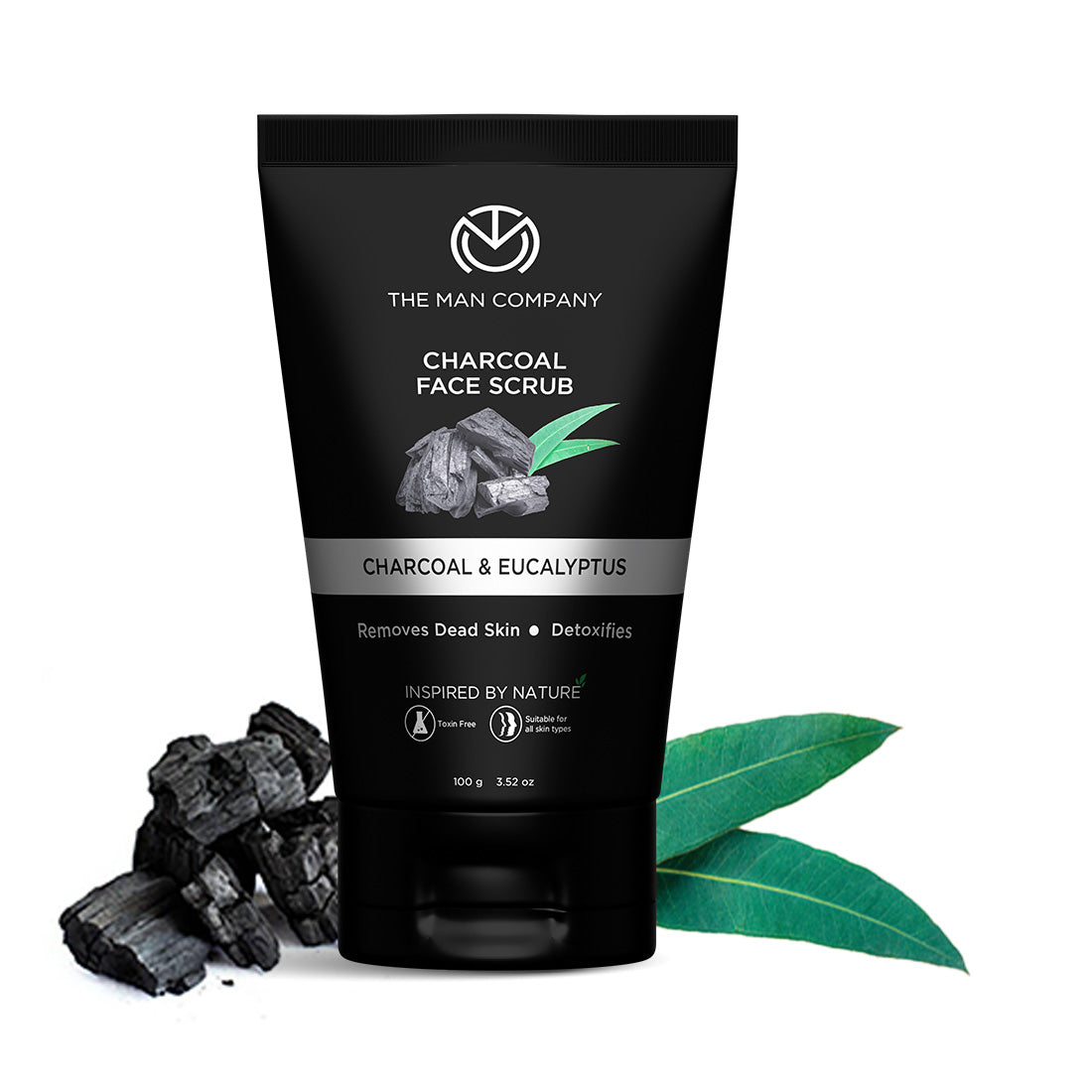 🎁 Charcoal Face Scrub | Charcoal & Eucalyptus (100g) - 100g Face Scrub at