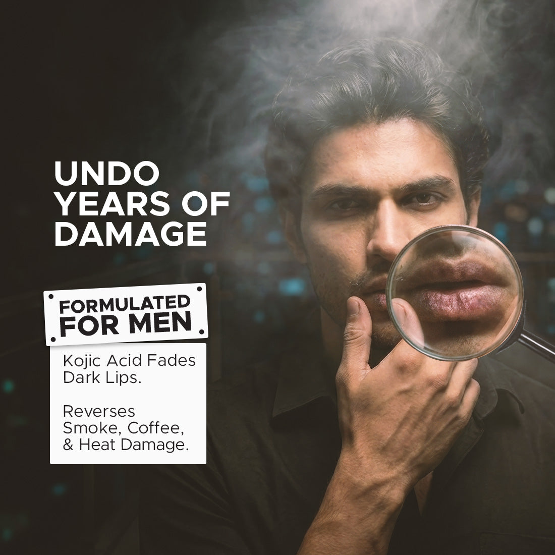 Lightening Lip Balm for Men | Reduces Lip Darkness | Sun Protection with SPF 50 | Nourishes & Hydrates