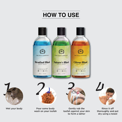 Pure Showering Blasts - Pack Of 3 Body Washes