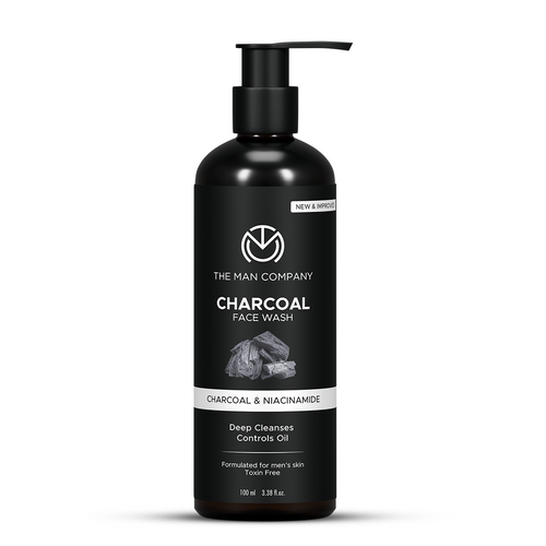 Charcoal Face Wash for Men – Charcoal & Niacinamide | Deep Cleansing & Oil Control
