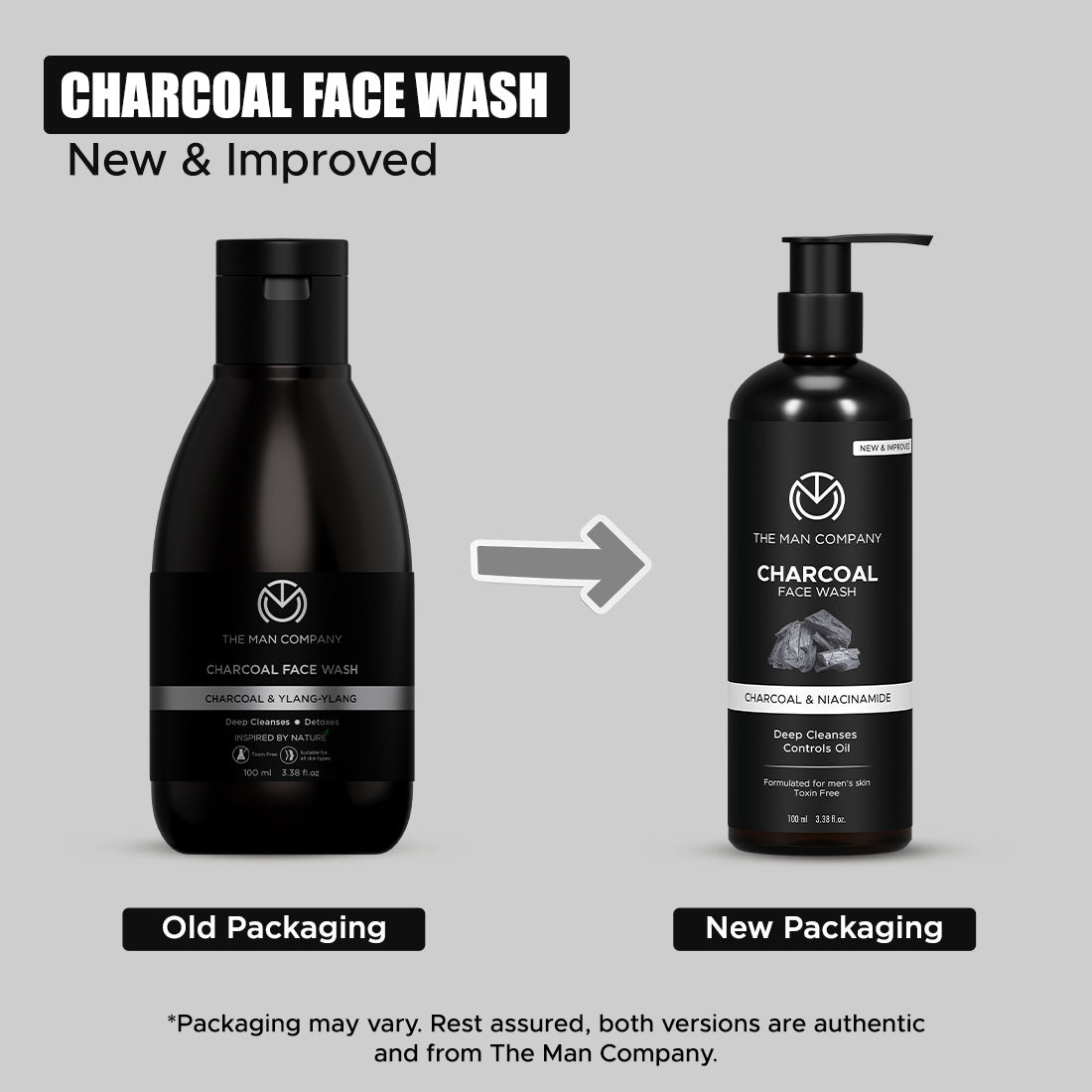 Charcoal Face Wash for Men – Charcoal & Niacinamide | Deep Cleansing & Oil Control