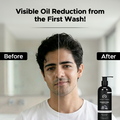 Charcoal Face Wash for Men – Charcoal & Niacinamide | Deep Cleansing & Oil Control