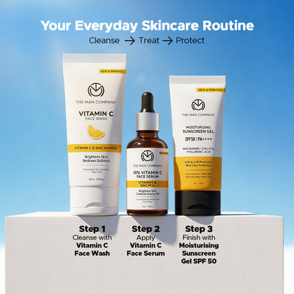 Moisturising Sunscreen Gel for Men | SPF50 PA++++ | For Oily, Dry & Normal Skin