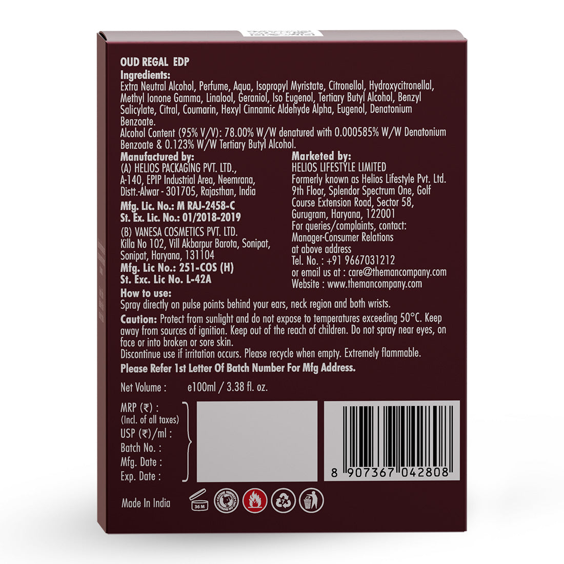 Eau De Parfum | Oud Regal