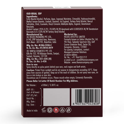 Eau De Parfum | Oud Regal