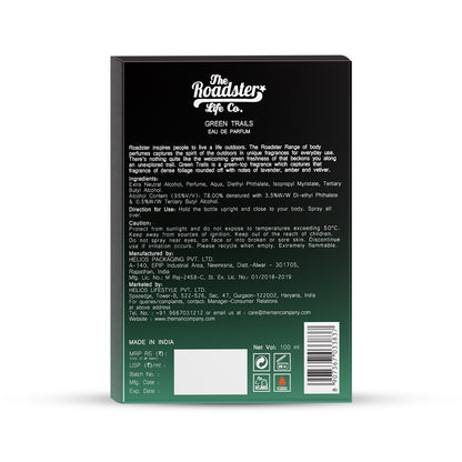 Eau De Parfum | Roadster | Green Trails (100ml)