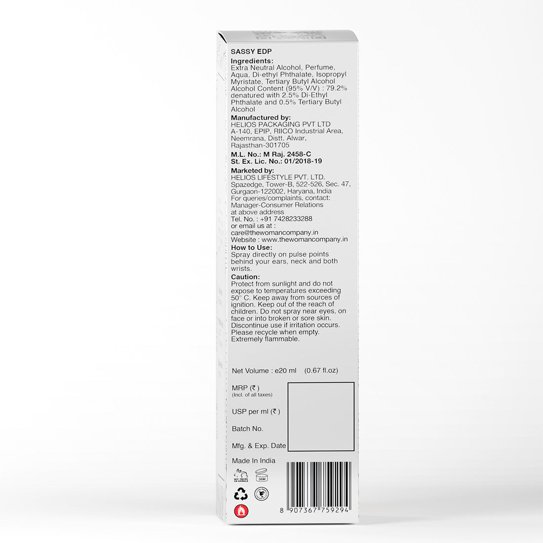 Eau De Parfum | Sassy (20ml)