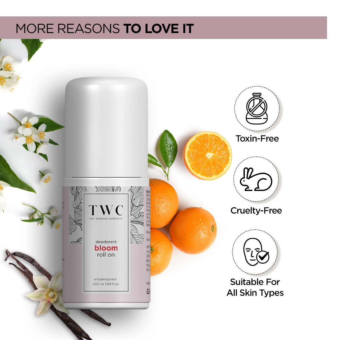 The Woman Company | Roll On Deo Bloom